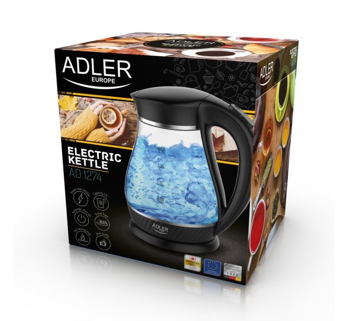 Електрочайник Adler AD 1274 black