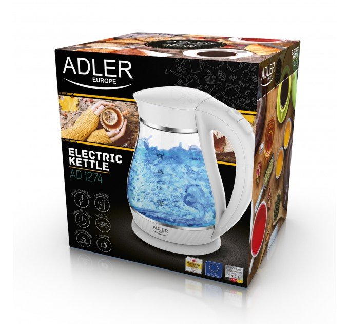 Електрочайник Adler AD 1274 white