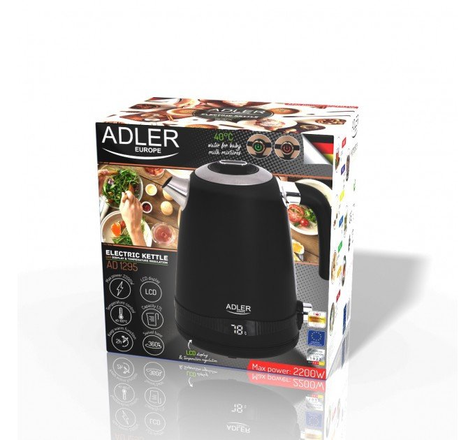 Електрочайник Adler AD 1295 black