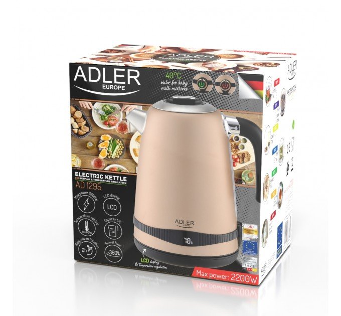 Електрочайник Adler AD 1295 gold
