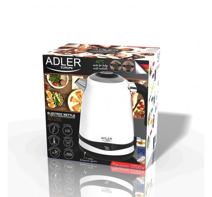 Електрочайник Adler AD 1295 white