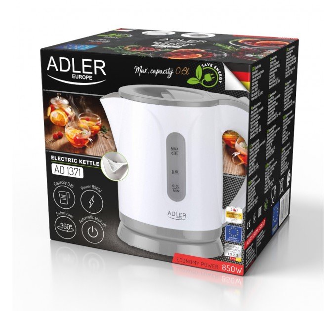 Електрочайник Adler AD 1371 grey
