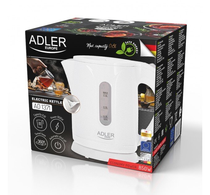 Електрочайник Adler AD 1371 white