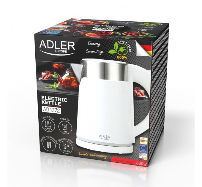 Електрочайник Adler AD 1372 white