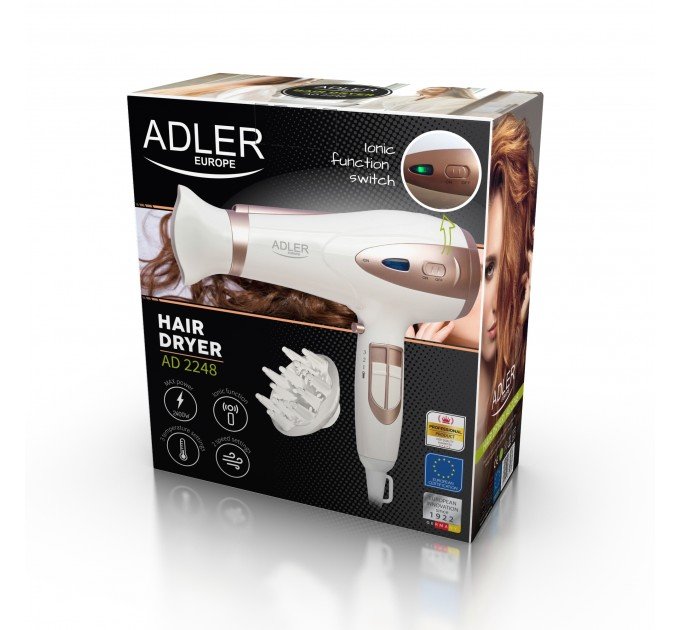 Фен Adler AD 2248 white