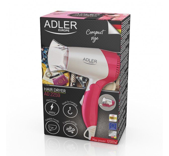 Компактний Фен Adler AD 2259