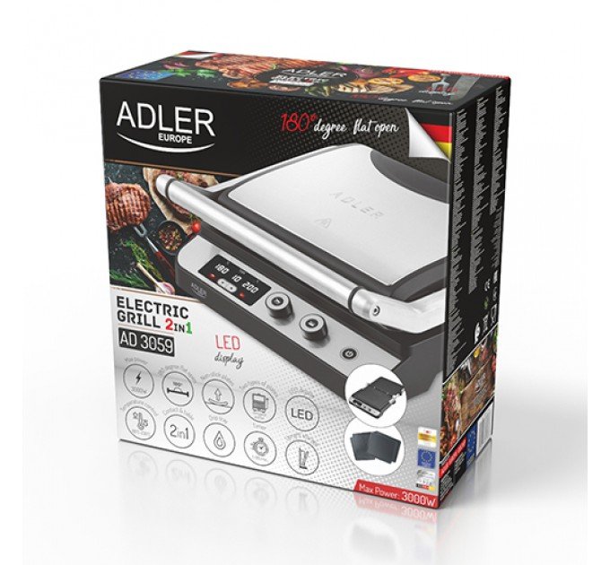 Контактний гриль Adler AD 3059