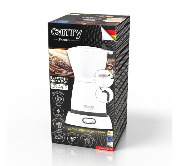 Електрична Кавоварка Camry CR 4415 White