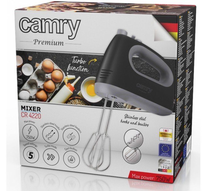 Ручний міксер Camry CR 4220 black