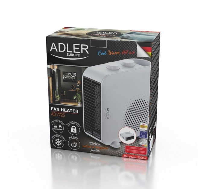 ​Тепловентилятор Adler AD 7725 white